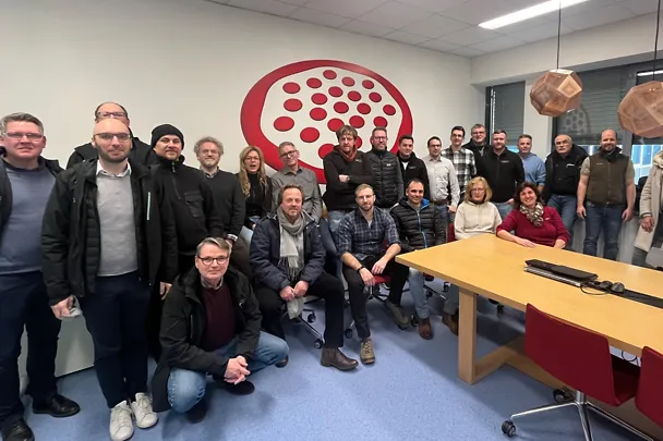 Besichtigung bei Lactosan - Teamfoto